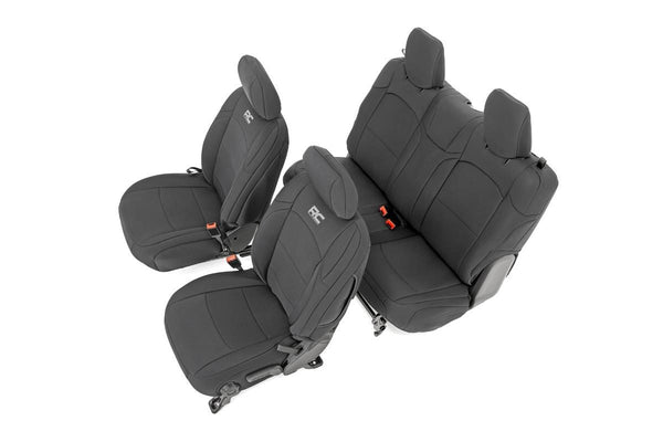 Rough Country - Seat Covers - Front And Rear - Jeep Wrangler JL 4WD (2018-2025)