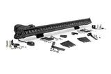 Rough Country - LED Light Kit - Hood Mount - 30 In. Black Single Row - Jeep Gladiator JT/Wrangler JL (18-25)
