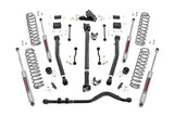 Rough Country - 3.5 Inch Lift Kit - Adj Lower - FR D/S - Jeep Wrangler Unlimited Rubicon (18-23)