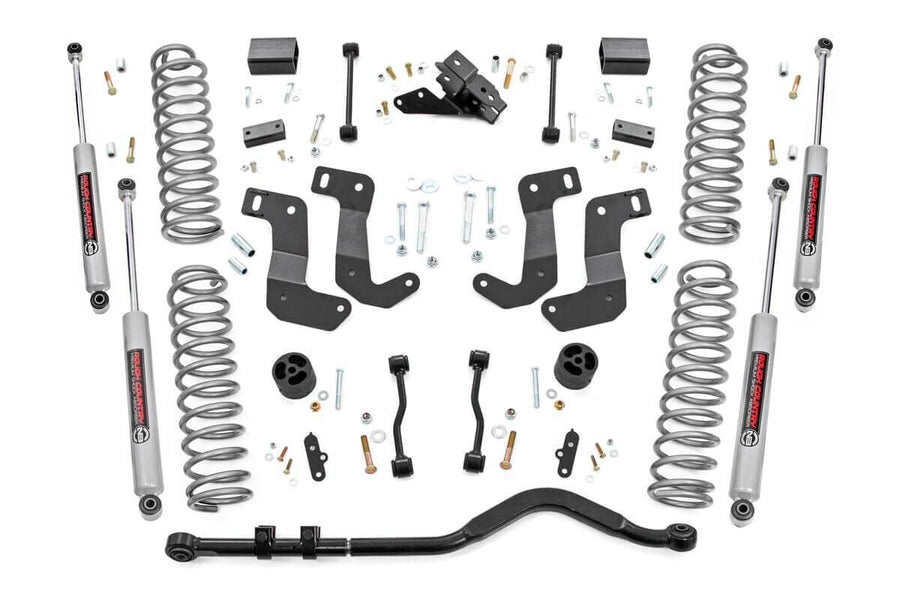 Rough Country - 3.5 Inch Lift Kit - C/A Drop - 4-Door - Jeep Wrangler Unlimited 4WD (24-25)