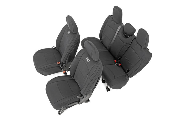Rough Country - Seat Covers - Front And Rear - Jeep Wrangler Unlimited 4WD (2018-2025)