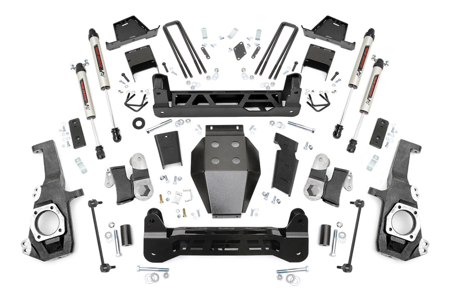 Rough Country - 7 Inch Lift Kit - NTD - V2 - W/ Overloads - Chevy/GMC 2500HD/3500HD (20-25)