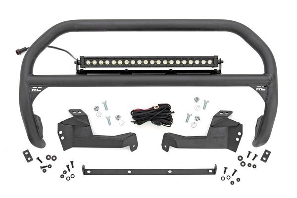 Rough Country - Nudge Bar - 20 Inch BLK DRL Single Row LED - Ford Bronco Sport 4WD (21-25)