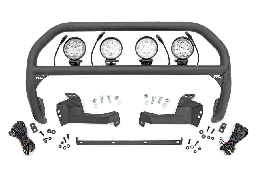 Rough Country - Nudge Bar - 4 Inch Round Led (x4) - Ford Bronco Sport 4WD (2021-2025)