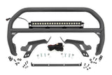 Rough Country - Nudge Bar - W/ Tow Hooks - 20 Inch Black Single Row LED - Ford Bronco Sport (21-24) - 51155