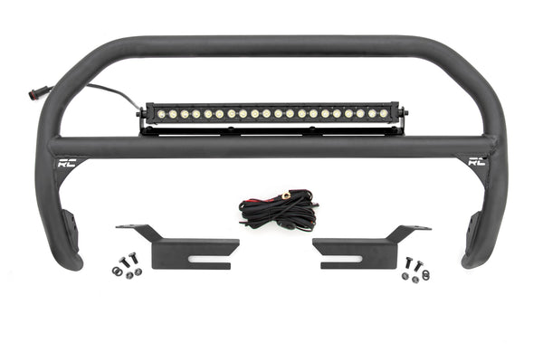 Rough Country - Nudge Bar - 20 Inch BLK DRL Single Row LED - Ford Bronco 4WD (2021-2025)