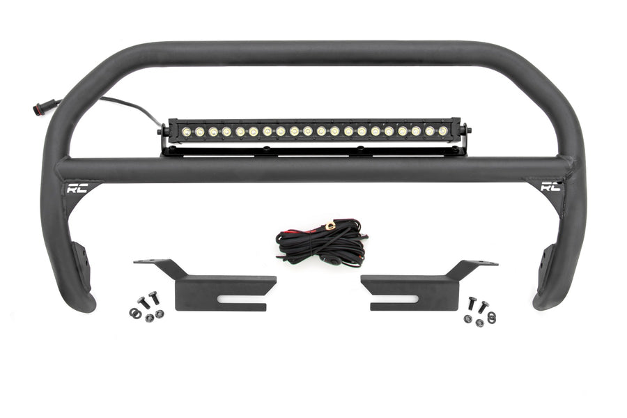 Rough Country - Nudge Bar - 20 Inch BLK DRL Single Row LED - Ford Bronco 4WD (2021-2025)