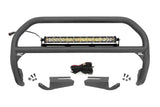 Rough Country - Nudge Bar - 20 Inch Chrome Single Row LED - OE Modular Steel - Ford Bronco (21-25)