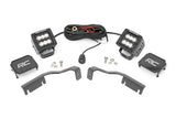 Rough Country - LED Light Kit - Ditch Mount - 2 In. Black Pair - Flood - Nissan Frontier (22-25)