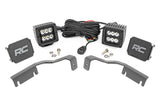 Rough Country - LED Light Kit - Ditch Mount - 2 In. Black Pair - Spot - Nissan Frontier (22-25)