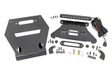 Rough Country - LED Light - Winch Mount - Front - 10 In. Black Slimline - Polaris RZR Pro R