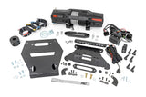 Rough Country - LED Light - Winch Mount - RS6500S - 10 In. Black Slimline - Polaris RZR Pro R