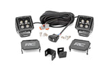 Rough Country - LED Light Kit - Ditch Mount - 2 In. Black Pair - Amber DRL - Toyota Tundra (22-25)