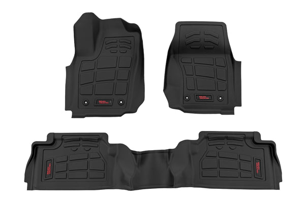 Rough Country - Sure-Fit Floor Mats - Front & Rear - TRD PRO - Double Cab - Toyota Tacoma (24-25)