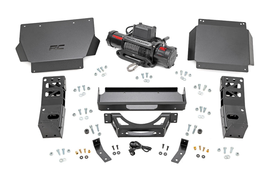 Rough Country - FXS Hidden Winch Mount - PRO9500S - Toyota Tacoma 4WD (2024-2026) - 10813