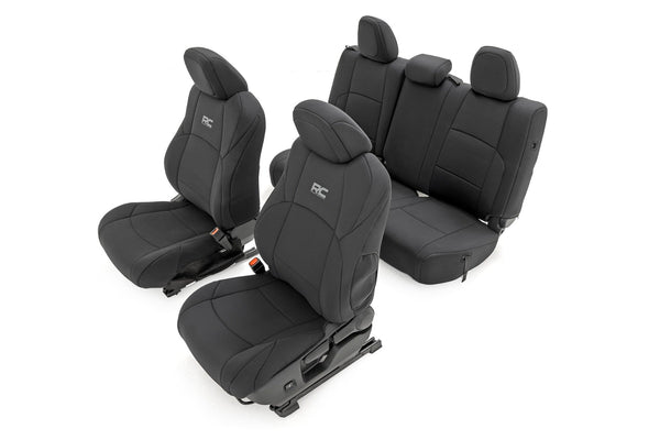 Rough Country - Seat Covers - FR & RR - Double Cab - Toyota Tacoma 2WD/4WD (2024-2025)