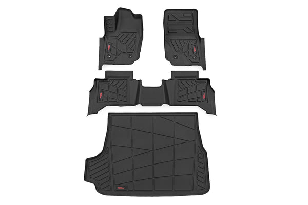 Rough Country - Sure-Fit Floor Mats - Front & Rear & Cargo Mat - Toyota 4Runner (2025)
