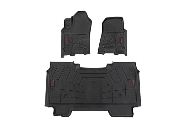 Rough Country - Sure-Fit Floor Mats - Front & Rear - Crew - Ram 1500 2WD/4WD (2025)