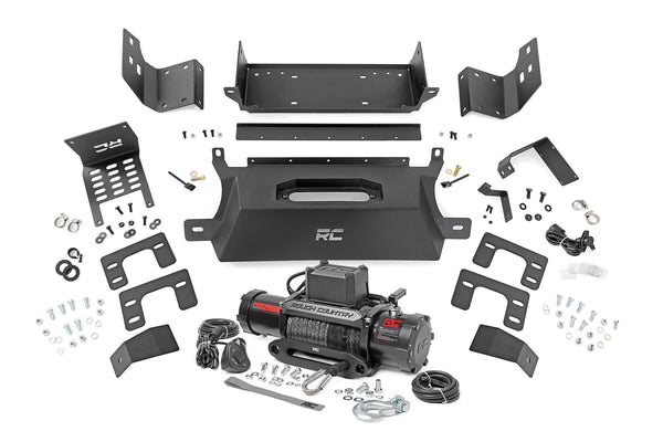 Rough Country - Hidden Winch Mount - 12000S - Ford Bronco 4WD (2021-2025)