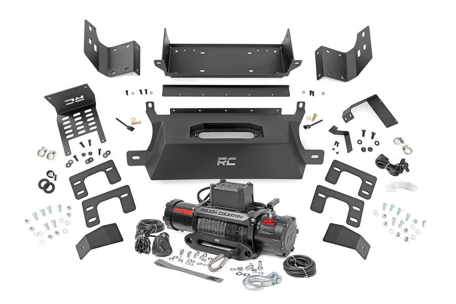 Rough Country - Hidden Winch Mount - 12000S - Ford Bronco 4WD (2021-2025)