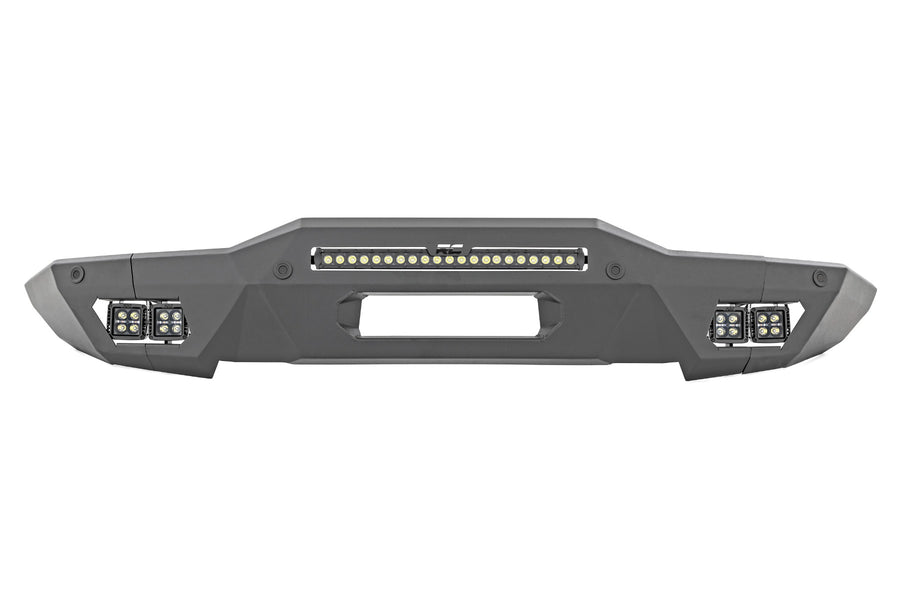 Rough Country - Front Bumper - Modular - Full Wings - Amber DRL - Ford Bronco 4WD (2021-2025)