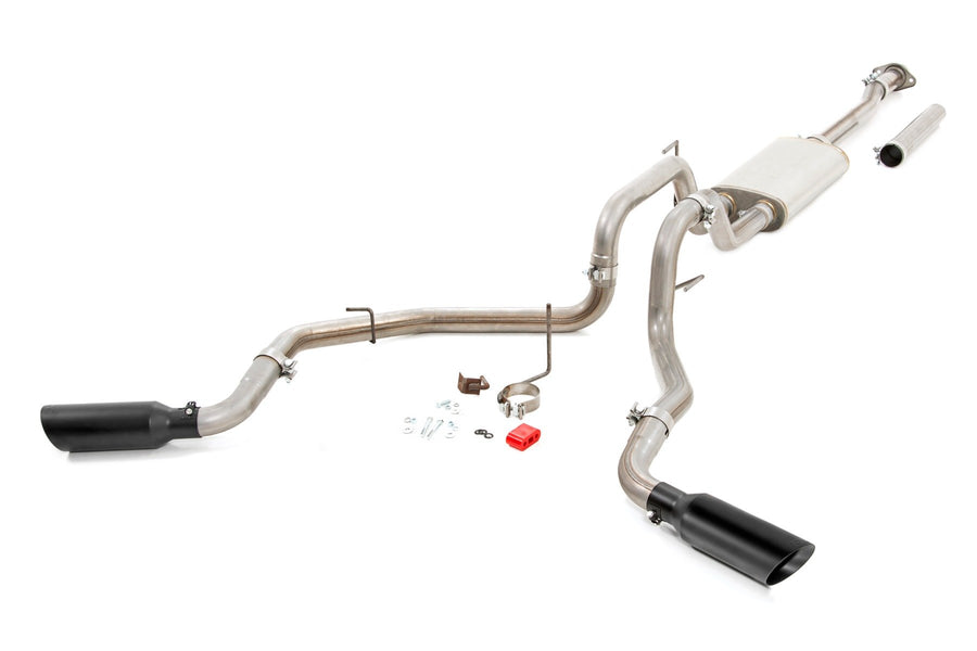 Rough Country - Performance Cat-Back Exhaust - Stainless - 2.7/3.5/5.0L - Ford F-150 (21-25)