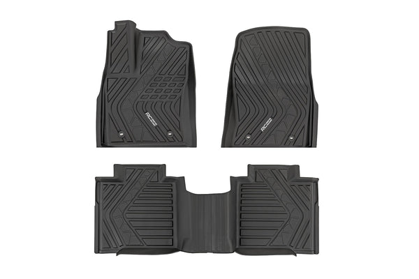 Rough Country - Flex-Fit Floor Mats - FR & RR - CrewMax - Toyota Tundra 2WD/4WD (2022-2025)