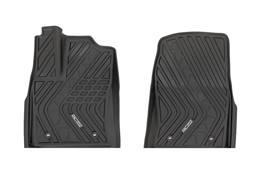 Rough Country - Flex-Fit Floor Mats - FR - CrewMax - Toyota Tundra 2WD/4WD (2022-2025)