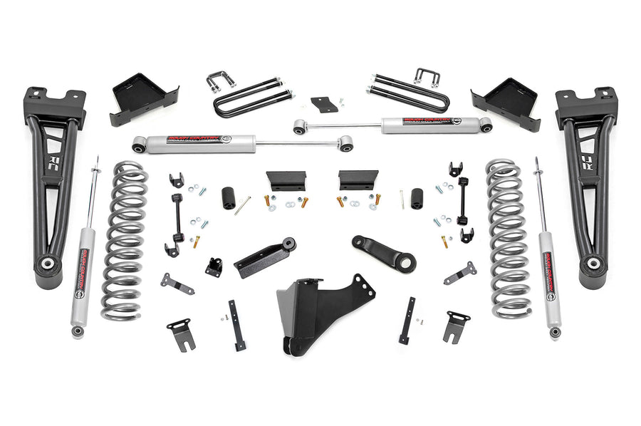 Rough Country - 6 Inch Lift Kit - Gas - Radius Arm - Ford F-250/F-350 Super Duty 4WD (23-25)