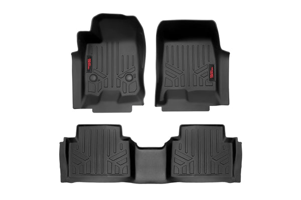 Rough Country - Floor Mats - FR & RR - Crew - Chevy/GMC Canyon/Colorado 2WD/4WD (2023-2025)