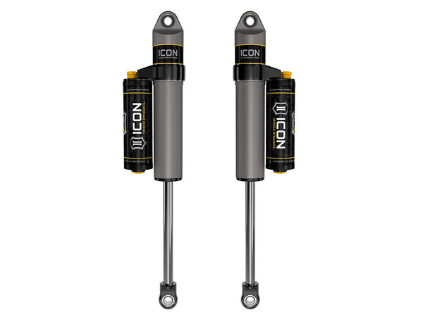 ICON 2009-2025 Ford F-150/2004-2008 Ford F-150 4WD 0-1" Lift Rear V.S. 2.5 Aluminum Series Shock Absorbers Piggyback Reservoir W/ CDCV Pair