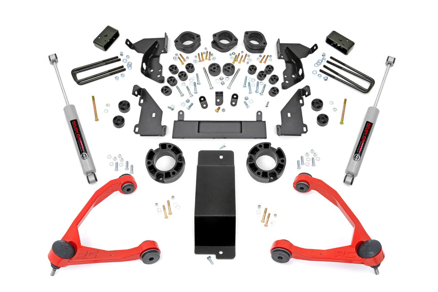 Rough Country - 4.75 Inch Lift Kit - Combo - Red UCA - Chevy/GMC 1500 (14-15)