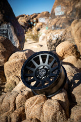 ICON Alloys Compression Double Black 18 X 9 / 5 X 5 -12mm Offset 4.5" BS