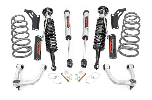 Rough Country - 3 Inch Lift Kit - Upper Control Arms - RR Coils - Vertex/V2 Struts - Toyota 4Runner (10-24)