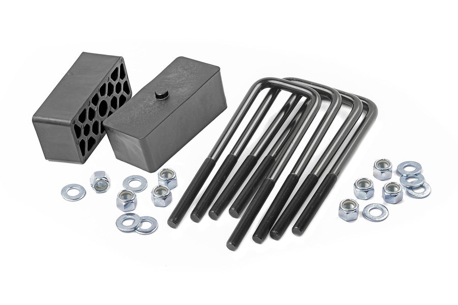 Rough Country - 2 Inch Block & U-Bolt Kit - Toyota Tacoma 2WD/4WD (2005-2023)