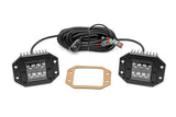 Rough Country - 2 Inch Black Series LED Light Pods - Spot - Flush Mount