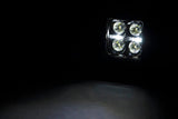 Rough Country - 2 Inch Black Series LED Light Pods - Spot - Square - Cool White DRL