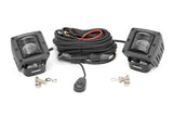 Rough Country - 2 Inch Black Series LED Light Pods - SAE Fog - Pair