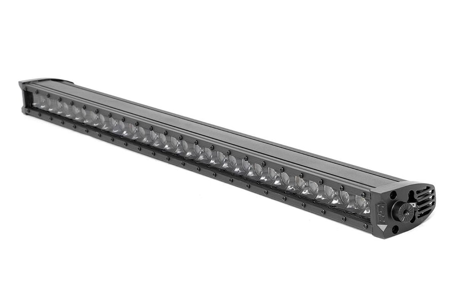 Rough Country - 30 Inch Black Series LED Light Bar - Single Row - Cool White DRL