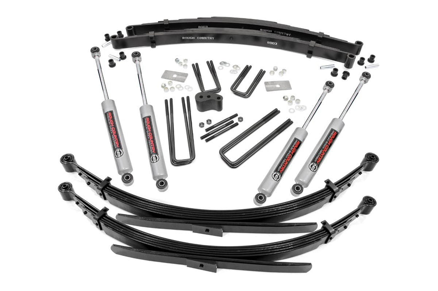 Rough Country - 4 Inch Lift Kit - Rear Springs - Dodge W200 Truck/W300 Truck 4WD (1978-1980)