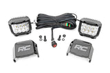 Rough Country - 3 Inch Chrome Series LED Lights - Wide Angle Osram - Pair