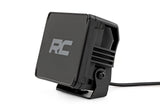 Rough Country - 4 Inch LED Amber Light Pods - Square - Amber DRL - Pair