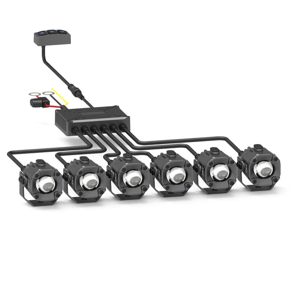 Tiny Monster 4116D Concept Pod Mini I Dual Color White/Selected Yellow Driving Beam