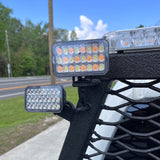 BUILTBRIGHT BB44042 Work Pod Task 3" X 4" Rectangular Flood Light Dual Color White/Amber Pedestal Mount