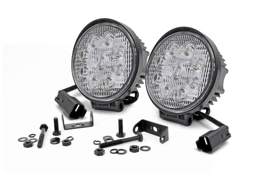 Rough Country - 4 Inch Chrome Series LED Light - Round - Pair