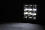 Rough Country - 4 Inch Chrome Series LED Light Pods - Square - White DRL - Pair