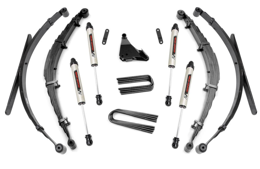 Rough Country - 4 Inch Lift Kit - Rear Springs - V2 - Ford F-250/F-350 Super Duty 4WD (99-04)