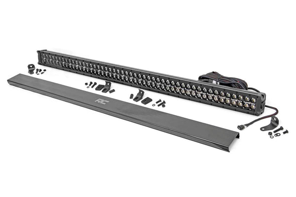 Rough Country - 50 Inch Black Series LED Light Bar - Dual Row - Amber DRL