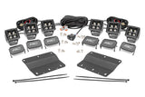 Rough Country - LED Light Kit - Fog Mount - Triple 2 In. Black Pair - Amber DRL - Ford Bronco (21-25)