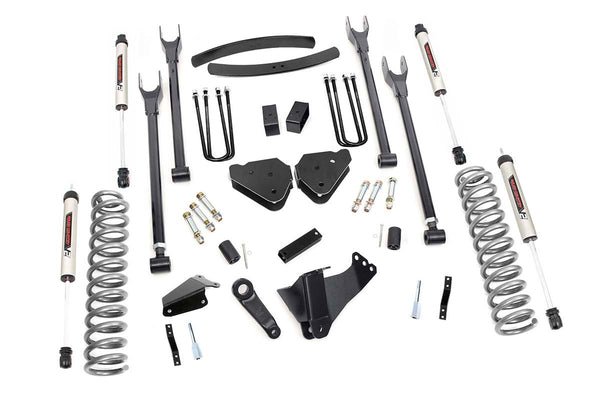 Rough Country - 6 Inch Lift Kit - Diesel - 4 Link - OVLDS - V2 - Ford F-250/F-350 Super Duty (05-07)